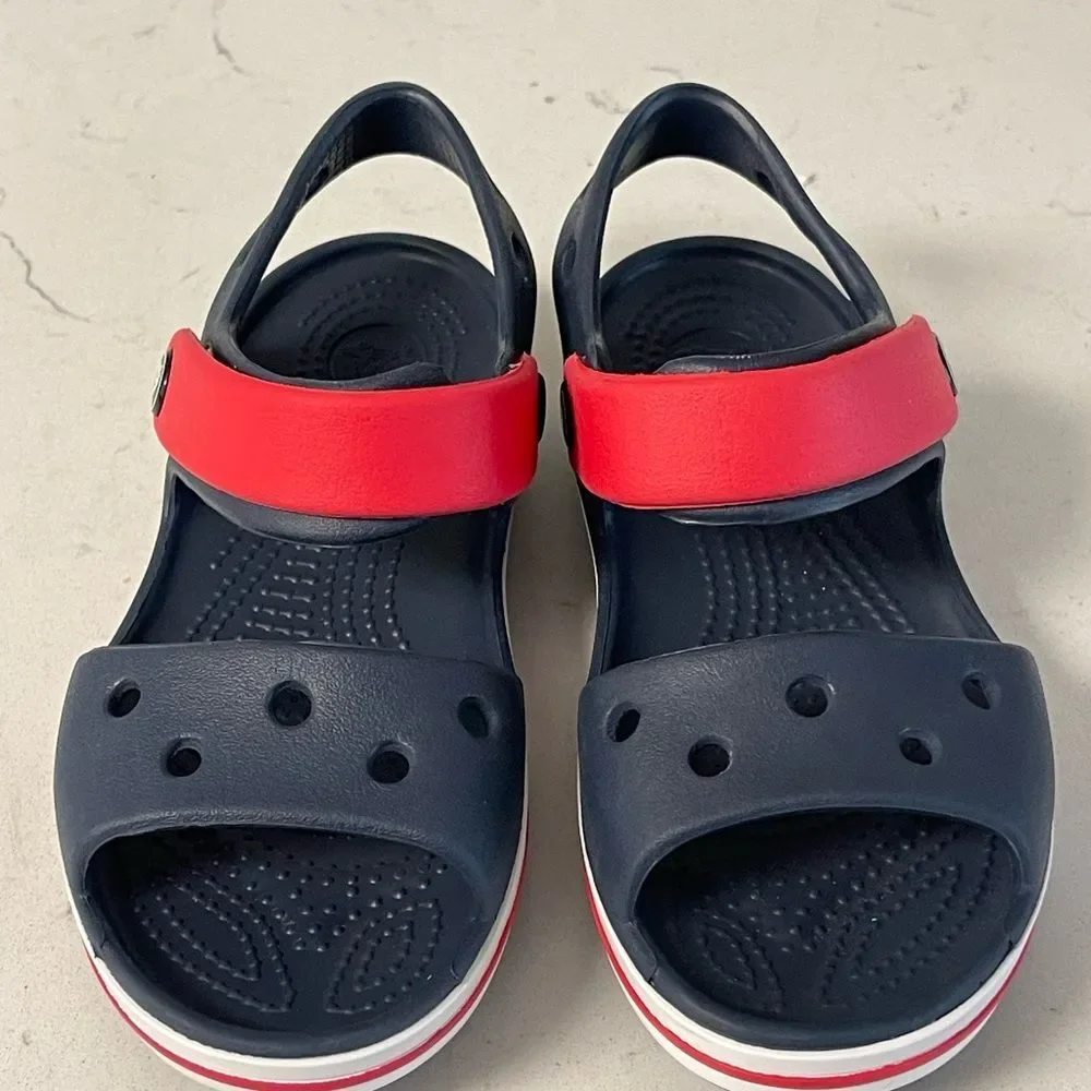 Toddler Crocband™ Cruiser Sandal Sandals Navy / Varsity Red Size 11